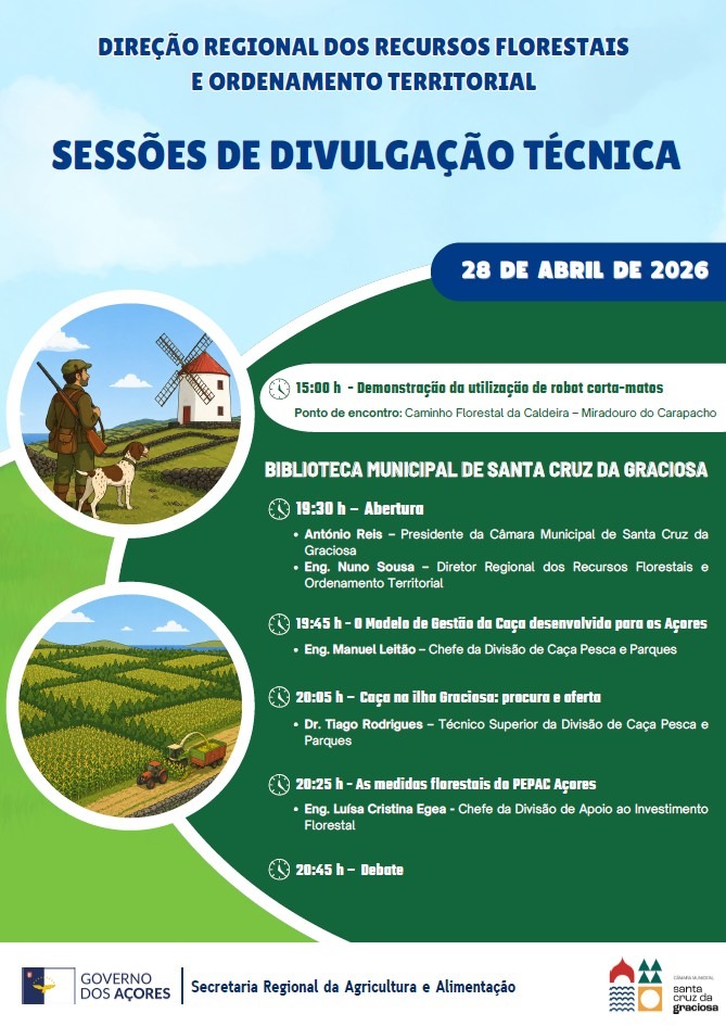 Sessões de Divulgação Técnica – Santa Cruz da Graciosa